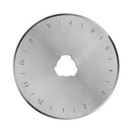 Yyyuluo 5Pcs 45mm Rotary Cutter Blades with Storage Case Round Cutter Replacement Fabric Cutting Blades Refill for Quilting Scrapbooking Sewing Paper Art Crafts, Style 2