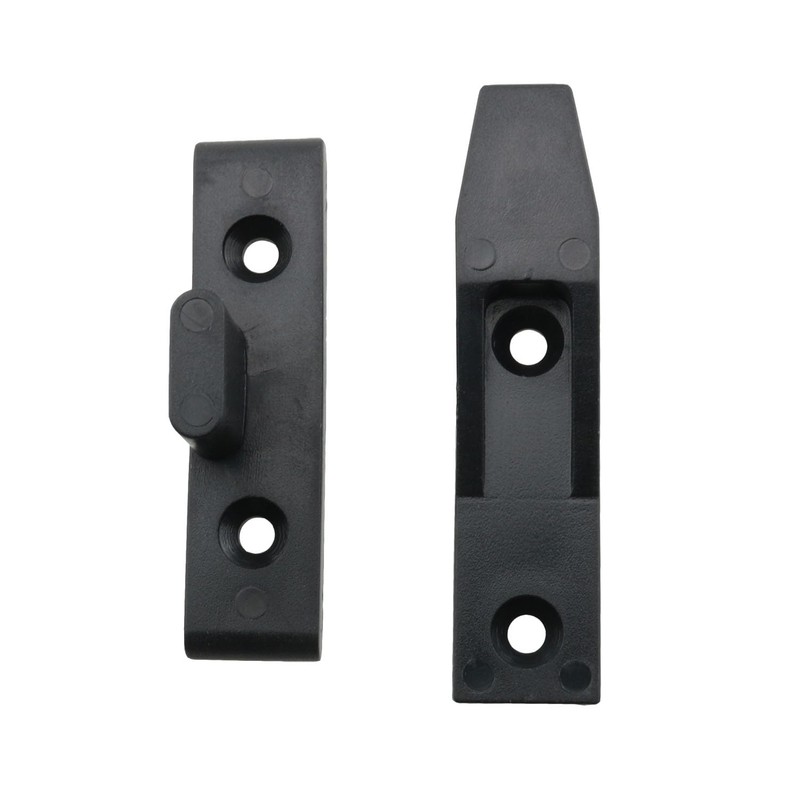 HJGarden 4Set Black Keku Suspension Fittings Quick Fitting Furniture Panel