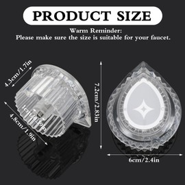 2 Pcs Replacement Knob Handle Kit, Compatible with Moen 100710 Shower Handle, Showers HandleSS Replacements for Single Handles Bathroom Faucet Tub Showers Handles, Shower Knob Replacement