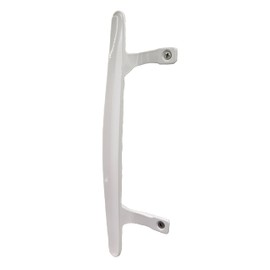 Sliding Patio Door Pull Handle,Color:White.Painted Diecast Zinc Alloy Heavy.Fits 6-5/8 inch Hole Spacing Diecast Durable and Beauty,Easy Installation ,Compatible with Various Doors(Single Pack)