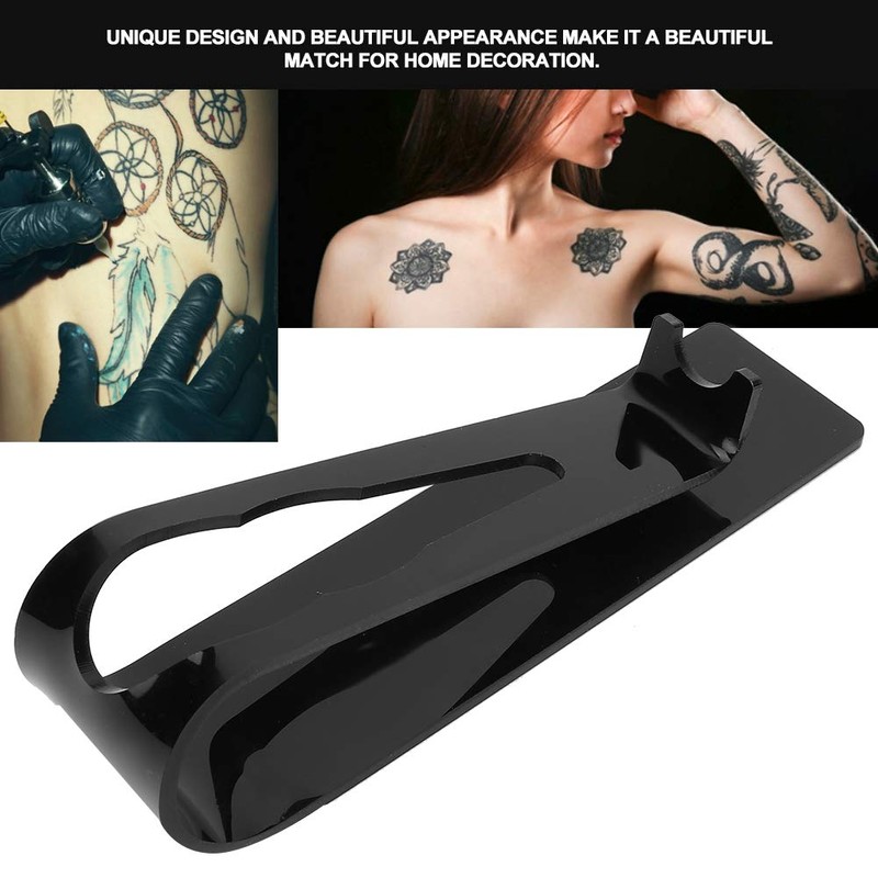 Transparent Tattoo Gun Holder, Plastic Tattoo Pen Holder Stand Machine