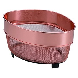 Pearl Metal HB-4163 Triangle Corner Colander, Pure Copper, Made in Japan, Antibacterial at Aqua