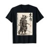 Samurai Raccoon Warrior Ukiyo Ink Artwork Raccoon Samurai T-Shirt