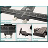 Heavy-Duty Aluminum Alloy Cabinet Hardware Jig with Puncher, Cabinet Hardware