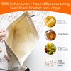Project wine Reusable Bread Bags for Homemade Bread (2 Pack),
