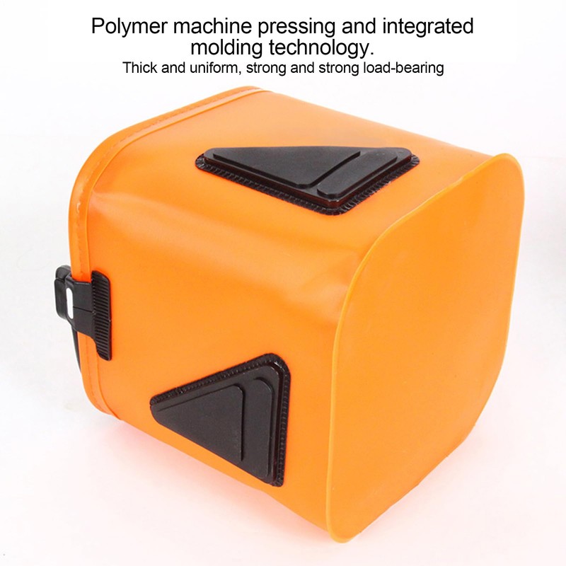 Fishing Bucket - Wider Handle Foldable Fishing Bait Bucket,Multi-Functional Fish