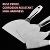 Putty Knife Set,4 PCS 2",3",4",6" One Piece Premium Polished All-Stainless