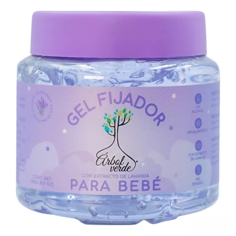 Árbol Verde Bebé gel para peinar de lavanda 250gr 12