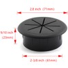 HJ Garden 2pcs 2-3/8 inch Flexible Desk Cord Grommets Wire