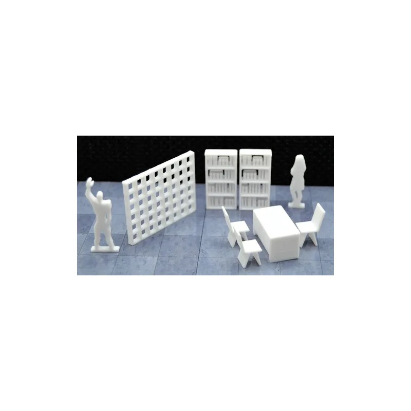 - Muebles Para Maquetas Escala 175 Blanco 90 Piezas -