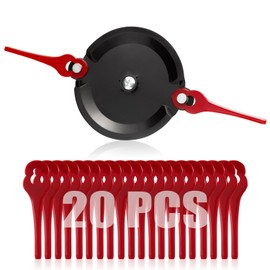 FourShow Strimmer Blade Holder + 20Pcs Replacement Blades Compatible for Terratek Cordless Grass Trimmer GGCGT18, TTCGT18-3 & TCSBUN