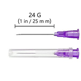 24 Gauge Needle, 24g Needle, （100Pack）for Scientific Labs, Industrial Dispensing Accessories