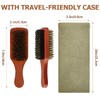 Premium 2-Sided Boar Bristle Hair Brush for Men & Women