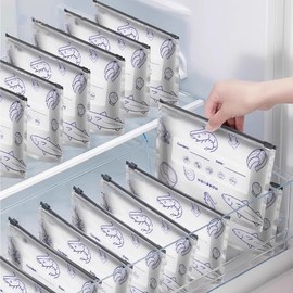 Reusable Aluminum Foil Sealable Storage Bags - 30PCS Reusable Aluminum Foil Freezer Bags - Stand Up Foil Sealable Bags with Zip Lock for Vegetable Fruit Meat