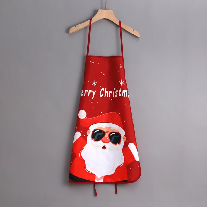 Qpout 2 Pack Christmas Aprons for Women Men, Funny Christmas