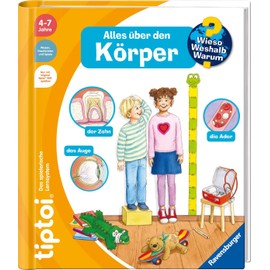 Ravensburger tiptoi Set: Wieso? Weshalb? Warum? Alles über den Körper (Children's Book) + 00110 tiptoi Der Stift, Educational Toy for Children