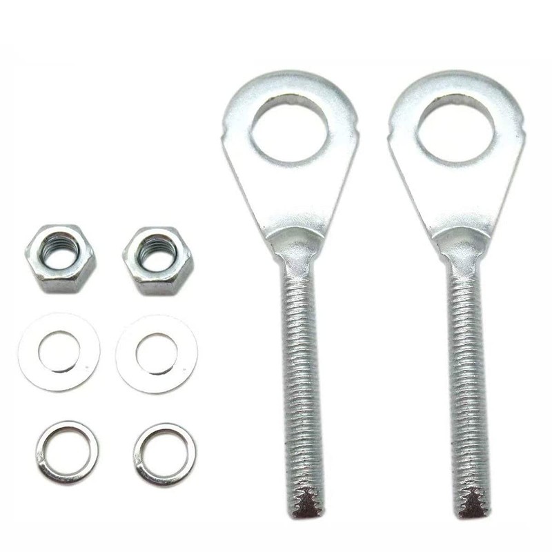 XQSMWF 2x Dia Hole Rear Chain Axle Adjuster Tensione Compatible
