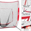 FITFIZZ 7x7 ft Baseball Net for Batting Pitching Hitting, Softball