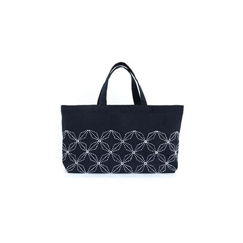 オリムパス製絲(Olympus Thread) 刺し子キット ミニトートバッグ うさぎと花菱 SK310