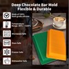 Hewomate Dubai Chocolate Bar Mold, 2 Pack Deep Chocolate Bar