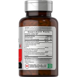 Horbäach DHT Advanced Hair Formula | 120 Tablets | Non-GMO and Gluten Free Hair Formula Blend with Saw Palmetto, Kudzu, and Fo-Ti | Horbäach