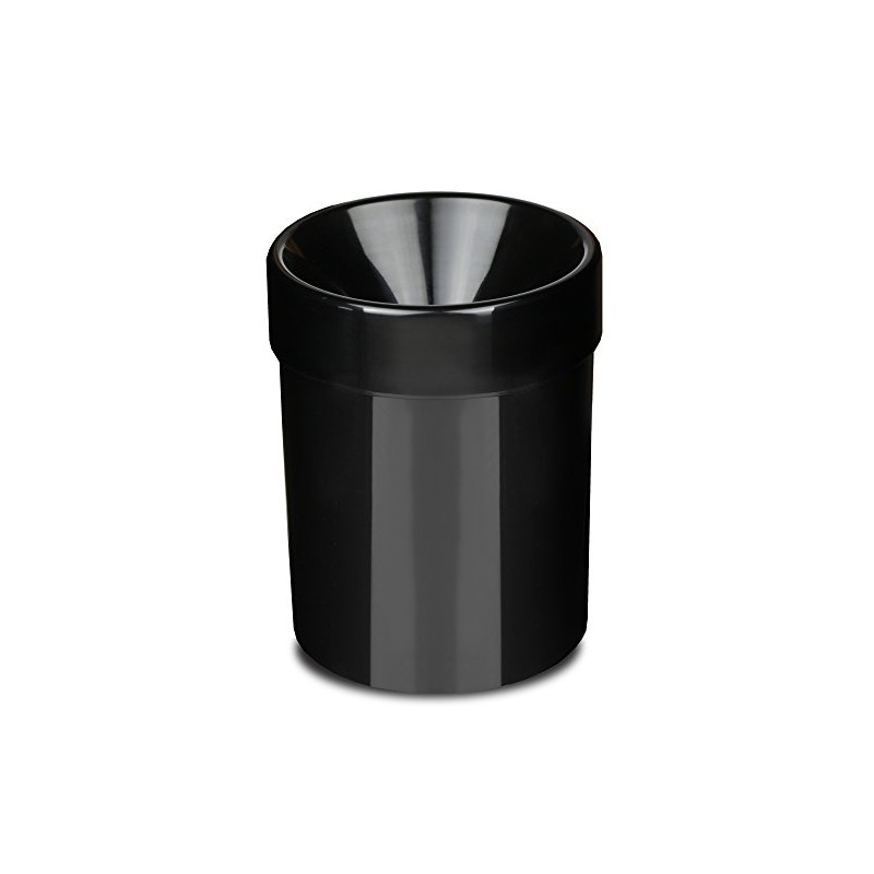 drinkstuff Acrylic Wine Spittoon Black 1ltr - Wine Tasting Spittoon,