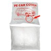 4 Packs Disposable Car Cover Clear Plastic Car Cover Universal