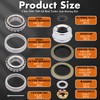 [2 Sets] Taxutor Trailer Hub Bearing Kit for #D42 Spindle