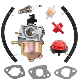 Generic BXparts Carburetor for 21"" 5.0 hp Powermate Tiller Yard Machines MTD 11A-A0S5700 Push Mower 20"" Walk-Behind Mower 132cc OHV Engine, sliver