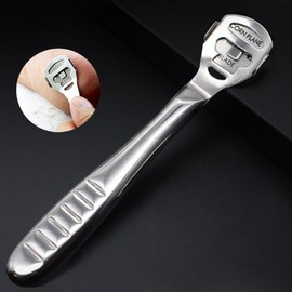 Corn Cutter Callus Remover Set for Fingers and Feet, Heel Dead Skin Exfoliator Case (Main Body + 10 Blades) 2ea