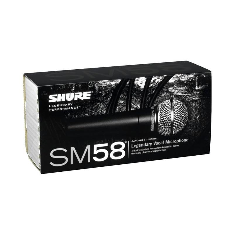 Shure Cardioid Dynamic Vocal Microphone Bundle with Stand and Cable