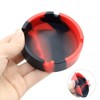 LEKAI Multiuse 3PCS Silicone Round Ashtray High Temperature Resistant Unbreakable