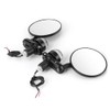 2pcs 7/8in Handlebar Rearview Mirrors with LED Turn Signal Amber