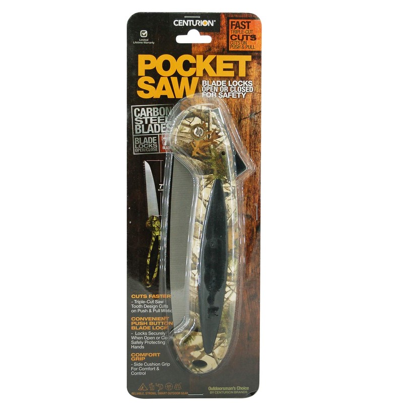 Centurion 1273 Folding Saw with Camo Pattern, Hunting, Camping, Hiking,