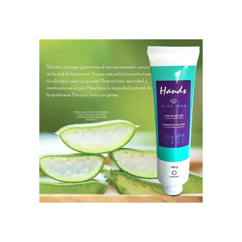 Crema Hidratante Aloe Vera Guante De Silicona Hinode