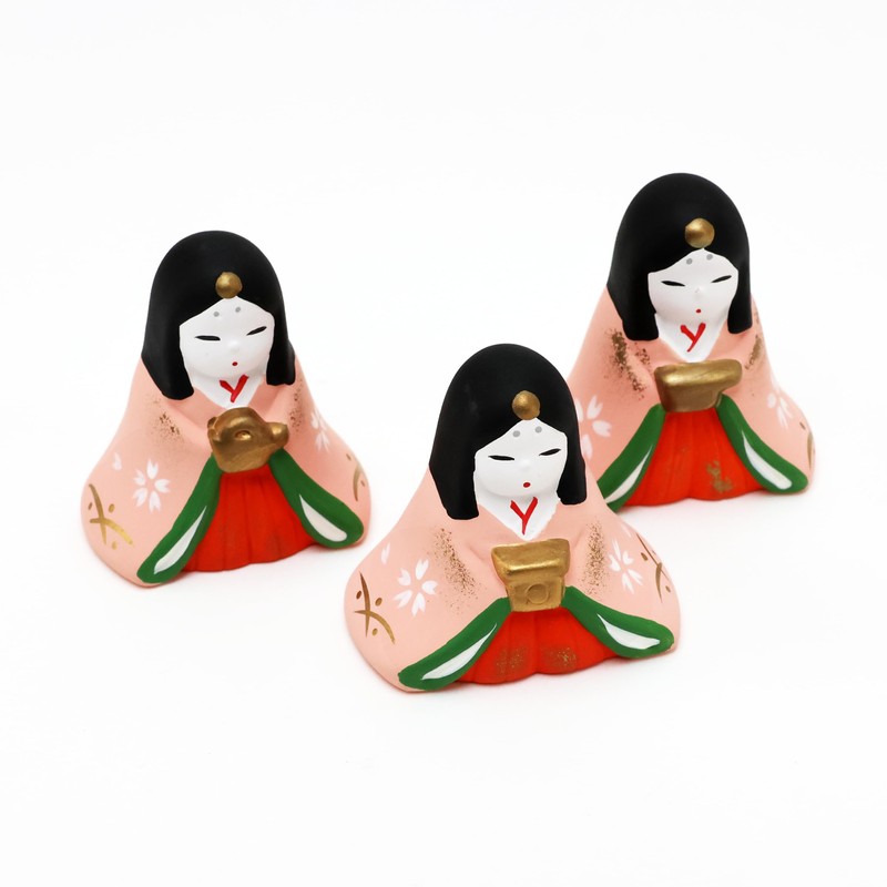 Osaka Choseido Hina Doll, Compact, Mini, Hinamatsuri, Ceramic, Decorative Black