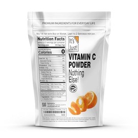 It's Just! - Vitamin C Powder, 100% Pure L-Ascorbic Acid, Food Grade, Immune Support, Homemade Cosmetics (11oz)