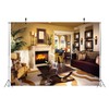 BELECO 7x5ft Fabric Luxury Living Room Backdrop Modern House Interior