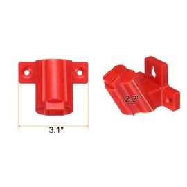 HARFINGTON 3pcs Battery Holder Wall Mount Tool Holder Dock Compatible 12V Li-ion Batteries for Workshop,Garage, Home Renovation,Basement,Red