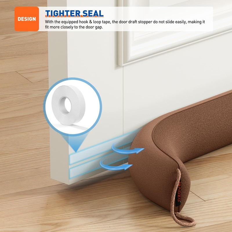 MAGZO Door Draft Stopper, 32 Inch Under Door Draft Blocker