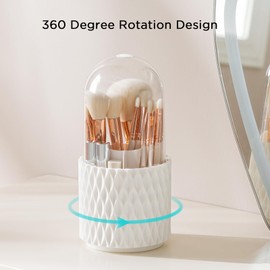 HBlife Makeup Brush Holder with Lid (Vertical with Lid)