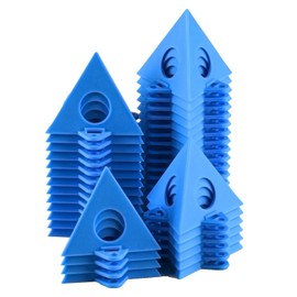 RUGLAMZHIP 40pcs Pyramid Stands, Painters Pyramids, Painter's Painting Stands Pyramids, Mini Triangle Cone Paint Tripods for Door Risers Support, Painter Elevated, Cabinet Pouring Accessories-Blue