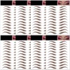 Eyebrow Tattoo 8 Sheets, 72 Pairs Eyebrow Tattoo Sticker Waterproof