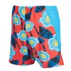 Kes-Vir Boys and Girls Swim Shorties, Floral Blue with Built-in