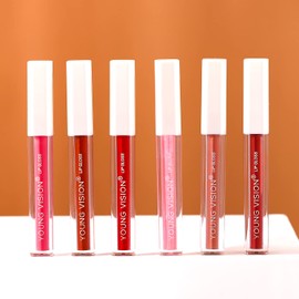 Ai-Uchoice 6 Brillo de Labios Liquido, 5 Mate Lápiz Labiales Liquido + 1 Brillante Barra de Labios, Larga Duración a Prueba de Agua Antiadherente Copa No Se Desvanecen Labial Kit para Las Mujeres Niñas Conjunto de Maquillaje