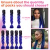 Silk-co Jumbo Braid Synthetic Hair 24" Hair Braiding Extensions Premium