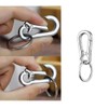Keychain Clip Key Ring, Metal Carabiner Clips Keyring Keychains Chain