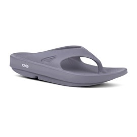 OOFOS Men's Unisex Ooriginal Thong Flip-Flop, Slate, 13 B(M) US Women/11 D(M) US Men
