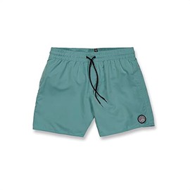 Volcom Men's Standard Lido Solid 16" Swim Surf Trunk, Coastal Blue, XX-Large