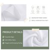 2 Pieces 27x120 Inch White Chiffon Table Runner Soft Chiffon